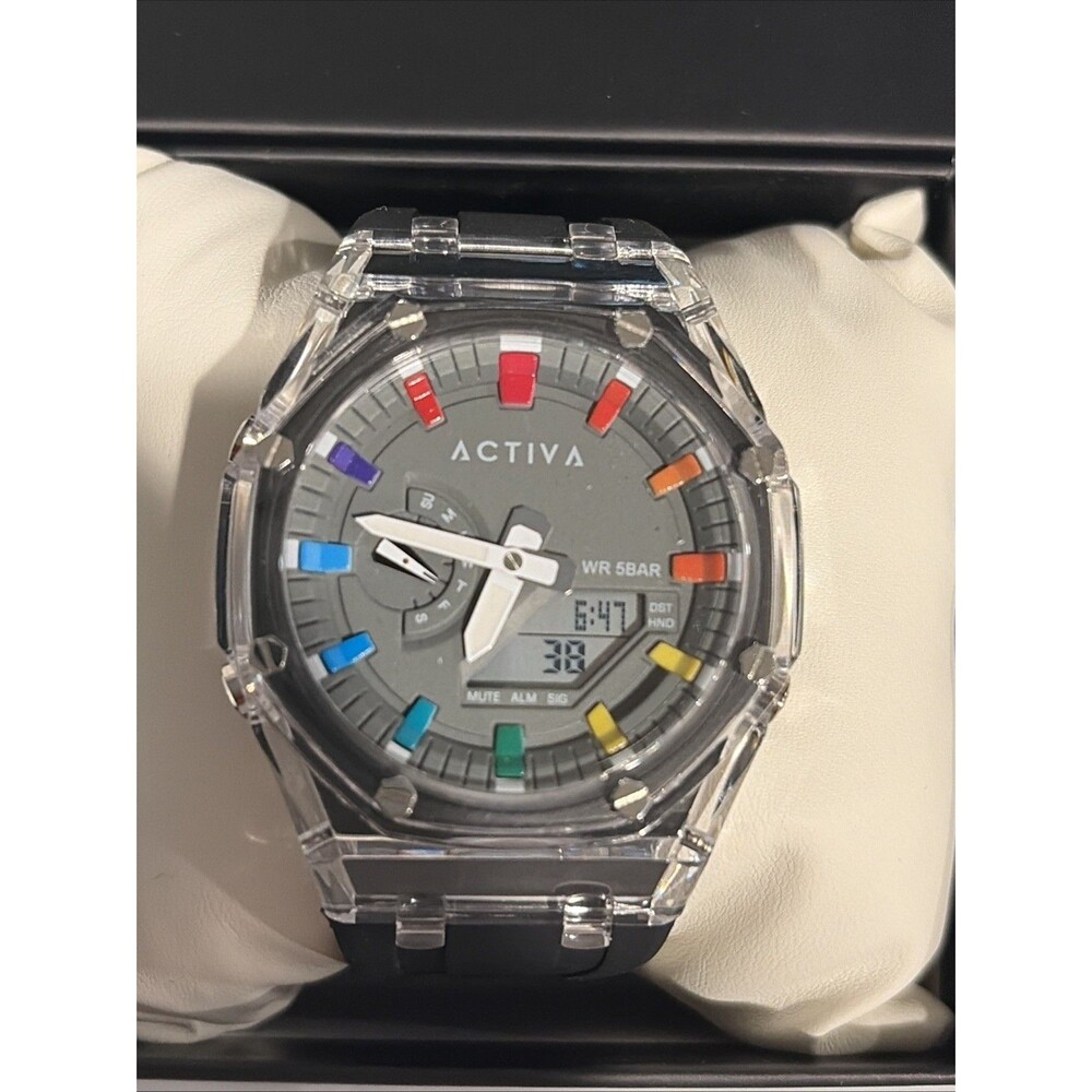 Activa Kaleido X Invicta Men's Digital Watch - 44.2mm, Black (ACW2100-005)
